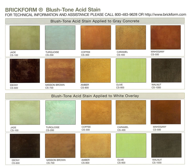 Brickform Blush-Tone Acid Stains