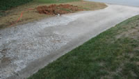 crumbling driveway