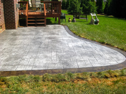 stamped concrete patio